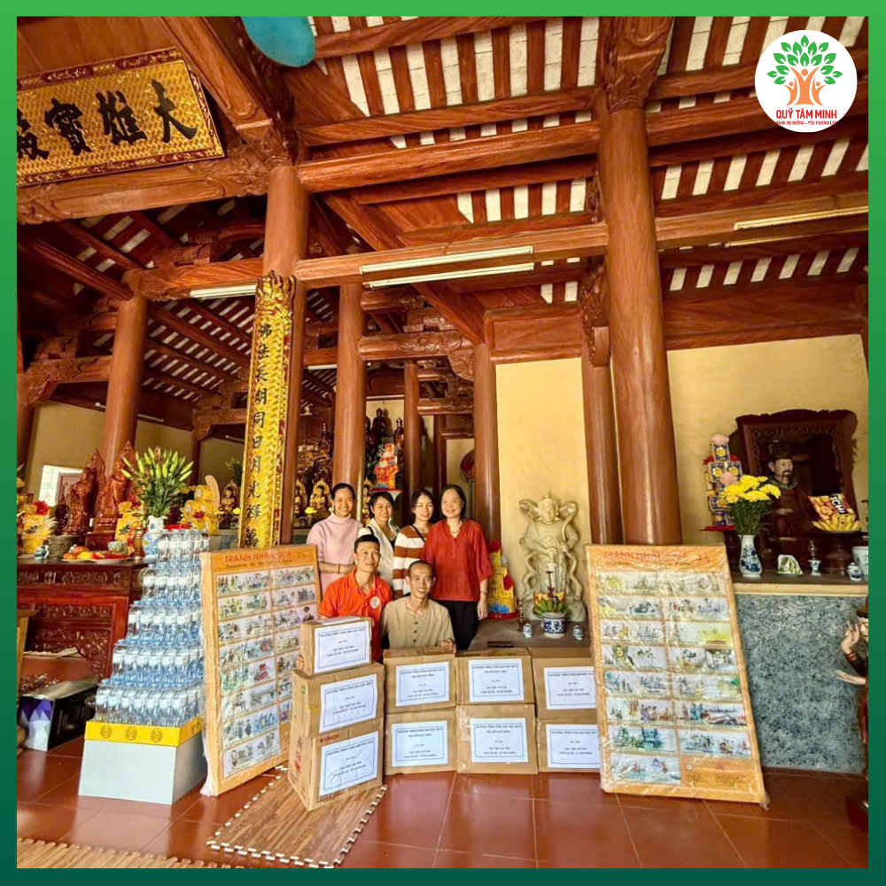 Quỹ Tâm Minh quà tặng tại chùa Cổ Lôi